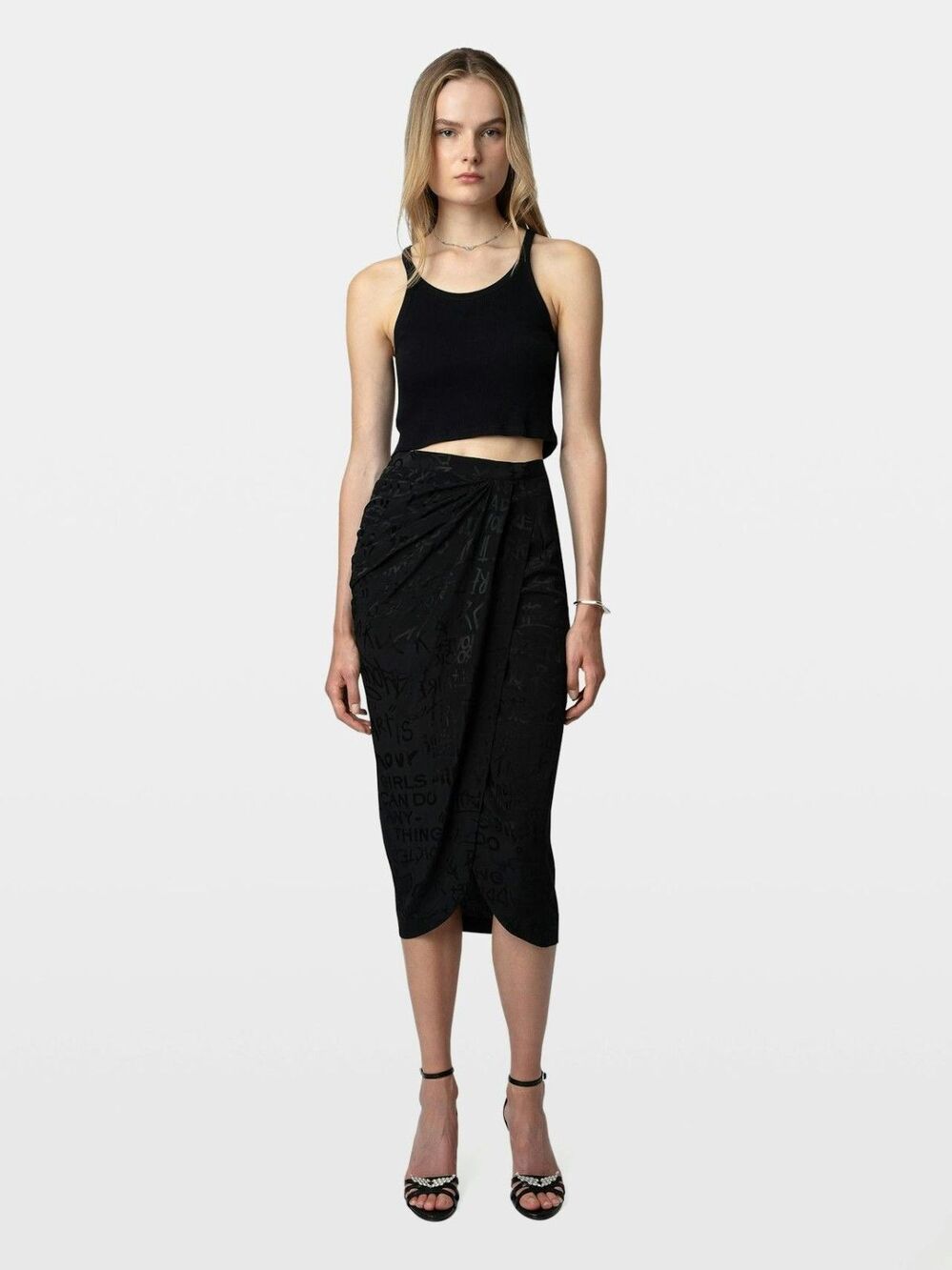Zadig & Voltaire Jamelia Jacquard SkirtBlack Manifesto Women's Size 38